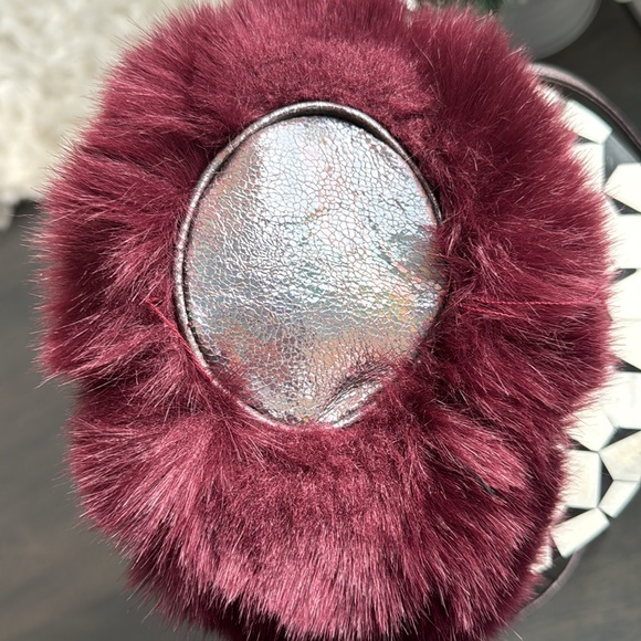 Free People Furry Crossbody and Kendall+ Kylie Furry accessory w/ leather ears - Picture 7 of 9